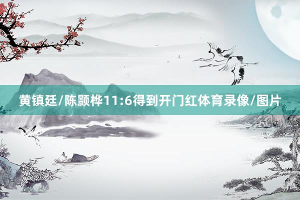 黄镇廷/陈颢桦11:6得到开门红体育录像/图片