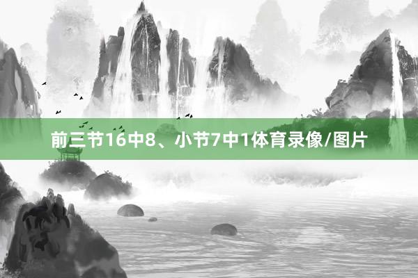 前三节16中8、小节7中1体育录像/图片