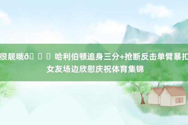 很靓哦😍哈利伯顿追身三分+抢断反击单臂暴扣 女友场边欣慰庆祝体育集锦