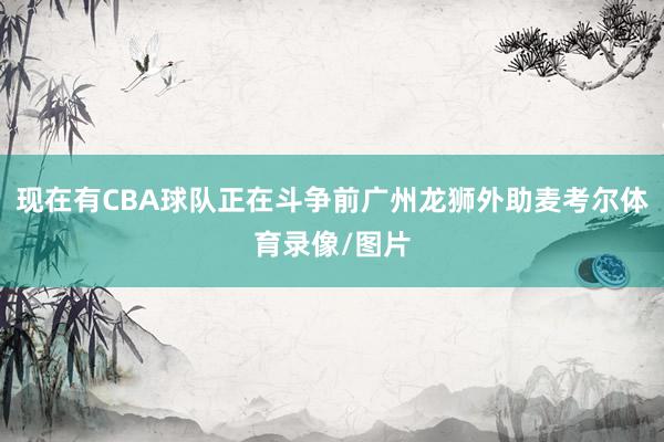 现在有CBA球队正在斗争前广州龙狮外助麦考尔体育录像/图片