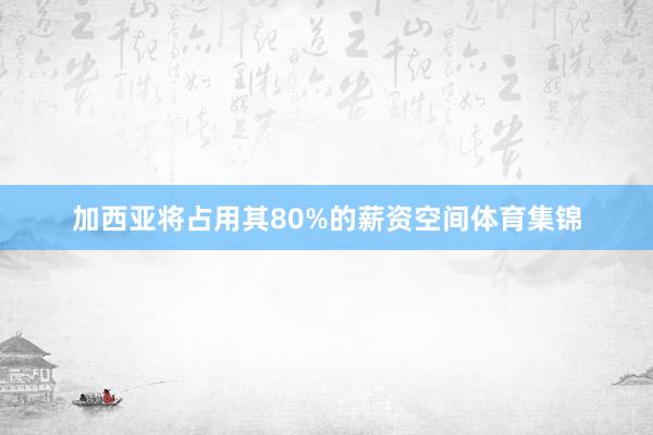 加西亚将占用其80%的薪资空间体育集锦