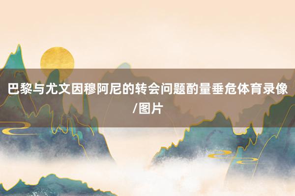 巴黎与尤文因穆阿尼的转会问题酌量垂危体育录像/图片