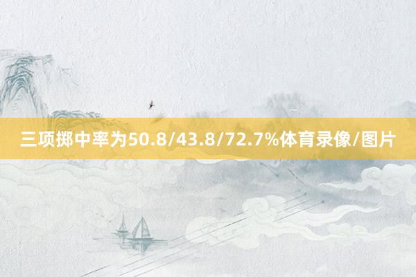 三项掷中率为50.8/43.8/72.7%体育录像/图片