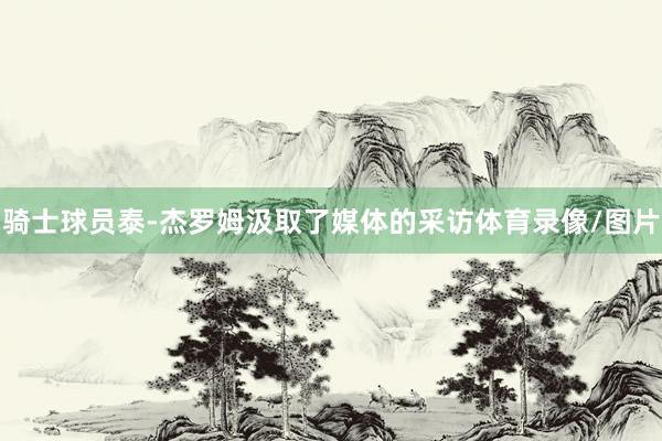 骑士球员泰-杰罗姆汲取了媒体的采访体育录像/图片