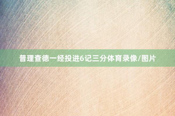 普理查德一经投进6记三分体育录像/图片