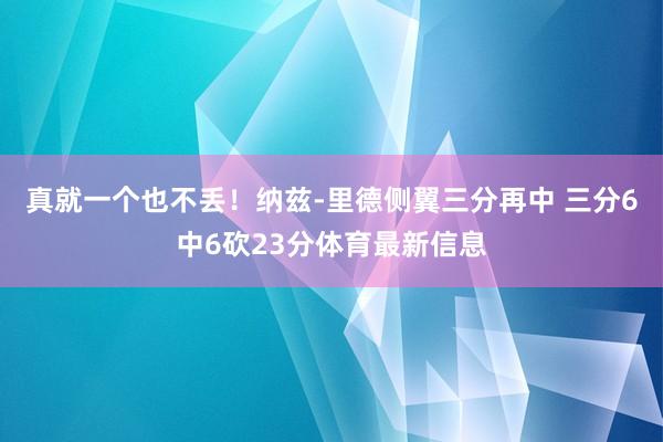 真就一个也不丢！纳兹-里德侧翼三分再中 三分6中6砍23分体育最新信息
