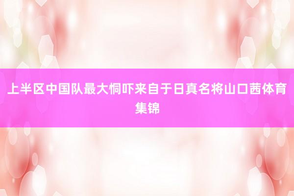 上半区中国队最大恫吓来自于日真名将山口茜体育集锦