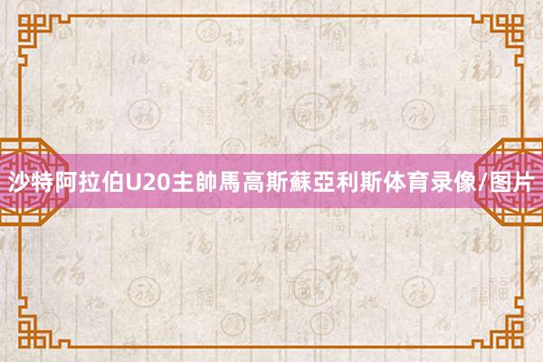 沙特阿拉伯U20主帥馬高斯蘇亞利斯体育录像/图片