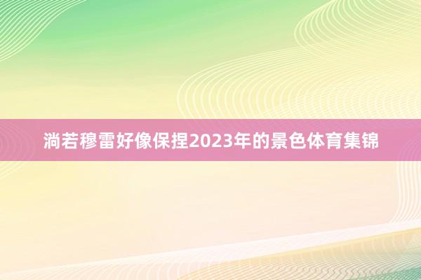 淌若穆雷好像保捏2023年的景色体育集锦