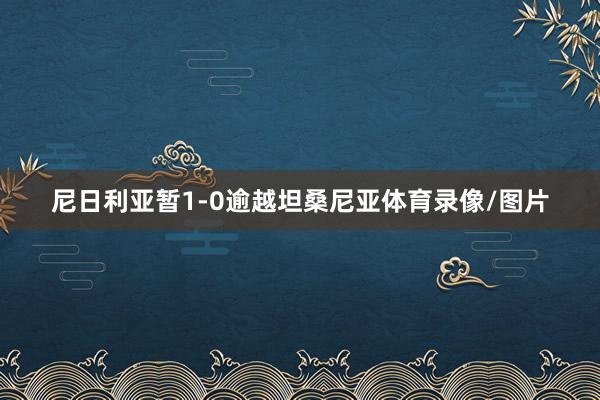 尼日利亚暂1-0逾越坦桑尼亚体育录像/图片