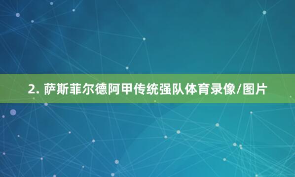 2. 萨斯菲尔德阿甲传统强队体育录像/图片